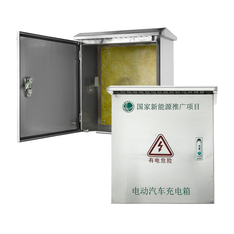 صندوق حماية شاحن السيارة الكهربائية من الفولاذ المقاوم للصدأ مع قفل