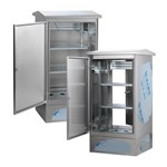 رف من الفولاذ المقاوم للصدأ مع تركيب PDU عمودي