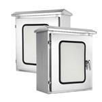 خزانة كهربائية من الفولاذ المقاوم للصدأ ذات بابين