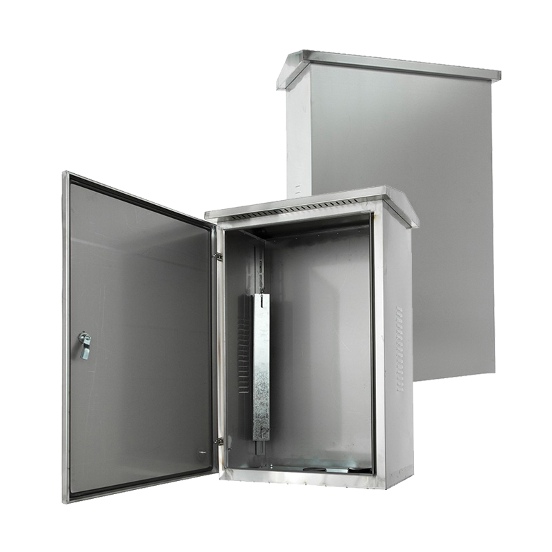 صندوق معدات خارجي من الفولاذ المقاوم للصدأ مثبت على الأرض