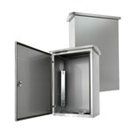 صندوق معدات خارجي من الفولاذ المقاوم للصدأ مثبت على الأرض