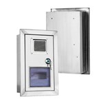 حاوية من الفولاذ المقاوم للصدأ داخل الحائط للعداد والقاطع