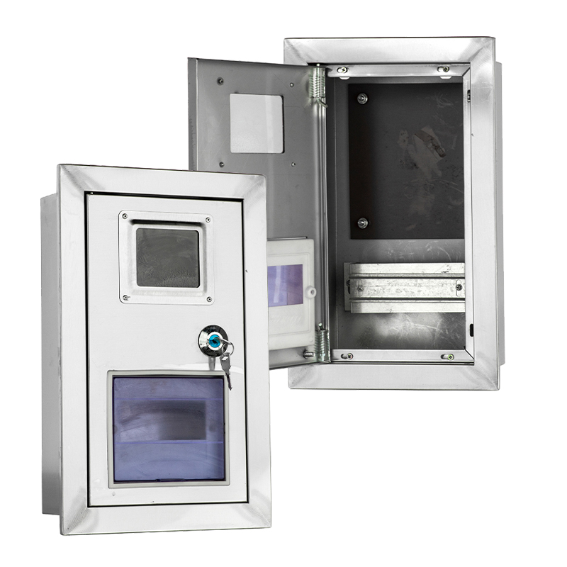 حاوية من الفولاذ المقاوم للصدأ مدمجة في الحائط لأجهزة القياس المتعددة