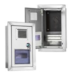 حاوية من الفولاذ المقاوم للصدأ مدمجة في الحائط لأجهزة القياس المتعددة