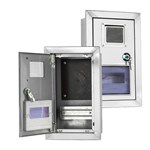 صندوق عداد كهربائي مثبت على الحائط مصنوع من الفولاذ المقاوم للصدأ