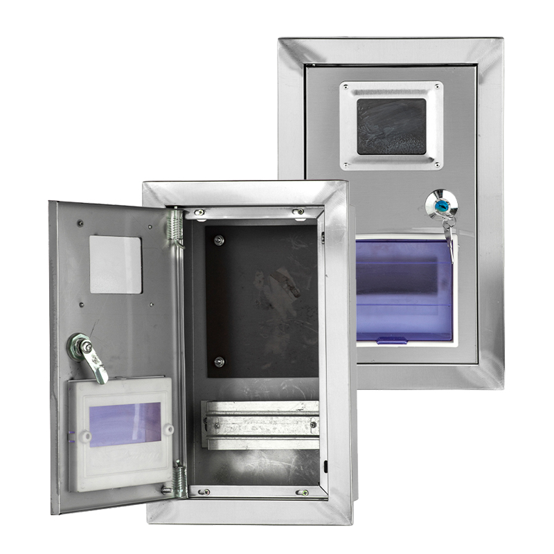 حاوية عداد مثبتة على الحائط من الفولاذ المقاوم للصدأ 316