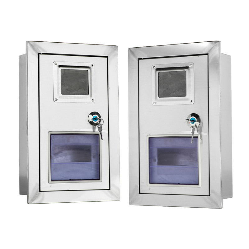 صندوق عداد حائطي من الفولاذ المقاوم للصدأ تجاري