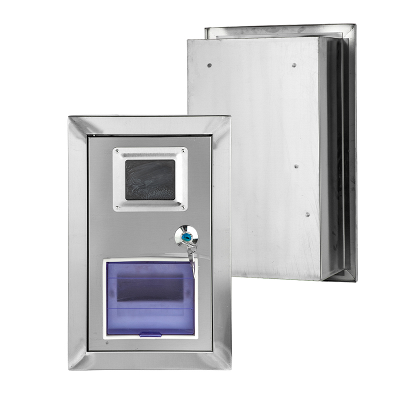 صندوق توصيلات حائطي من الفولاذ المقاوم للصدأ للعداد