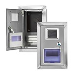 صندوق عداد خارجي من الفولاذ المقاوم للصدأ مثبت في الحائط