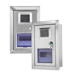 صندوق عداد حائطي من الفولاذ المقاوم للصدأ مقاوم للصدأ