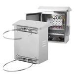 حاوية مقاومة للعوامل الجوية للمراقبة الخارجية